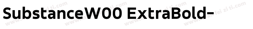 SubstanceW00 ExtraBold字体转换